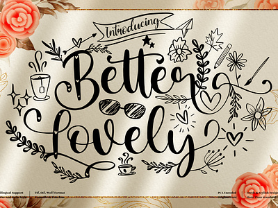 Better Lovely - Beautiful Script Font 3d animation app branding design graphic design icon illustration logo motion graphics typography ui ux vector