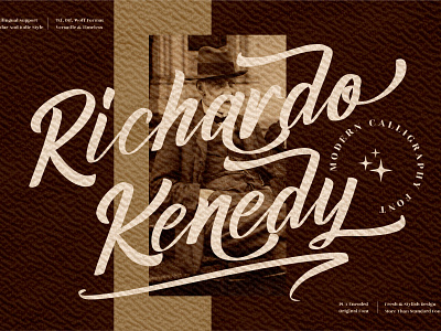 Richardo Kenedy - Modern Calligraphy Font 3d animation app branding design graphic design icon illustration logo motion graphics typography ui ux vector