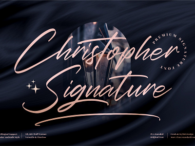 Christopher Signature - Handwritten Font app branding design icon illustration logo typography ui ux vector