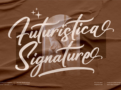 Futuristica Signature - Modern Calligraphy Font 3d animation app branding design graphic design icon illustration logo motion graphics typography ui ux vector