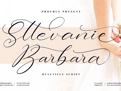 Sttevanie Barbara - Beautiful Script Font