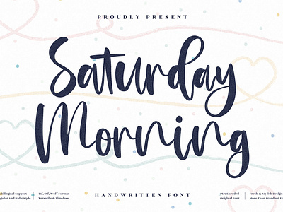 Saturday Morning - Beautiful Handwritten Font