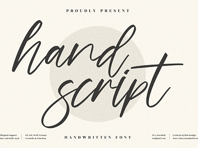 hand script - Beautiful Handwritten Font 3d animation app branding design graphic design icon illustration logo motion graphics typography ui ux vector
