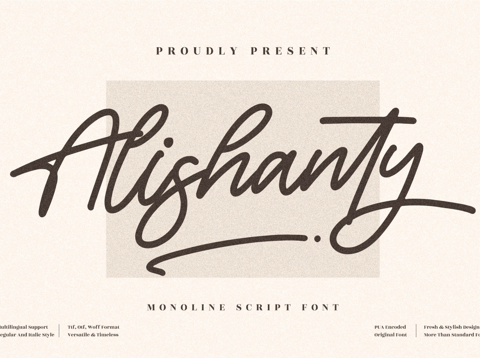 Alishanty - Beautiful Handwritten Font by Perspectype Studio on Dribbble