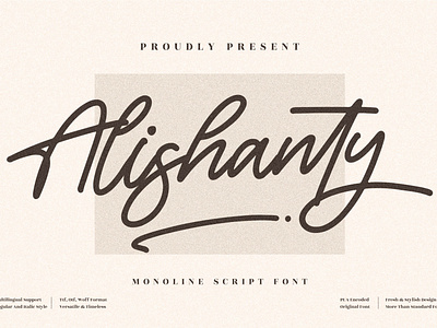 Alishanty - Beautiful Handwritten Font