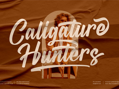 Caligature Hunters - Modern Calligraphy Font 3d animation app branding design graphic design icon illustration logo motion graphics typography ui ux vector