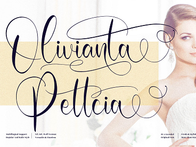 Olivianta Pettcia - Beautiful Script Font 3d animation app branding design graphic design icon illustration logo motion graphics typography ui ux vector