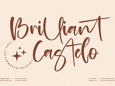 Brilliant Castelo - Handwritten Script Font