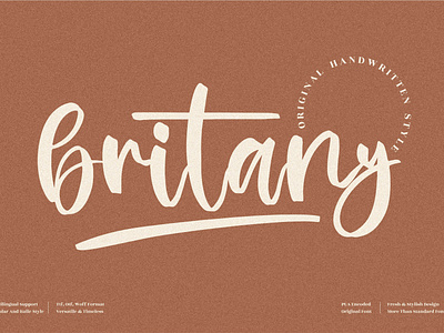 Britany - Handwritten Script Font