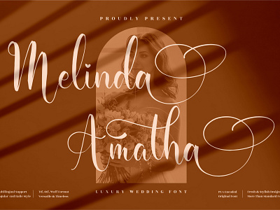 Melinda Amatha - Beautiful Script Font 3d animation app branding design graphic design icon illustration logo motion graphics typography ui ux vector