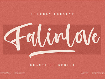 Falinlove - Handwritten Script Font 3d animation app branding design graphic design icon illustration logo motion graphics typography ui ux vector