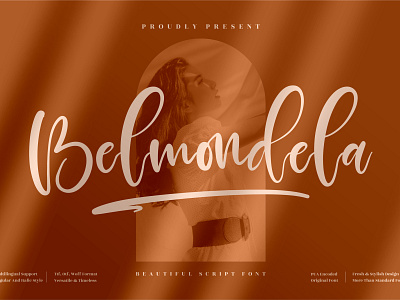 Belmondela - Beautiful Script Font 3d animation app branding design graphic design icon illustration logo motion graphics typography ui ux vector