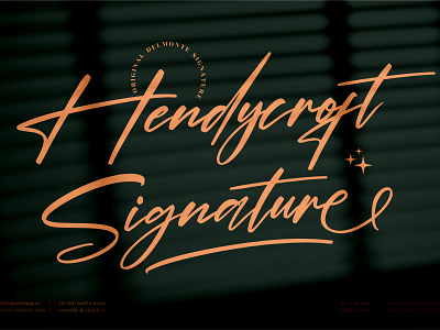 Hendycroft Signature - Modern Signature Font 3d animation app branding design graphic design icon illustration logo motion graphics typography ui ux vector