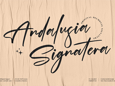 Andalusia Signatera - Modern Signature Font