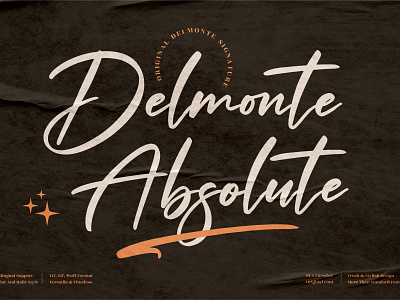 Delmonte Absolute - Modern Signature Font 3d animation app branding design graphic design icon illustration logo motion graphics typography ui ux vector