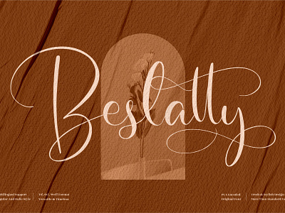 Beslatty - Beautiful Script Font 3d animation app branding design graphic design icon illustration logo motion graphics typography ui ux vector