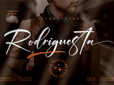 Rodriguesta - Modern Signature Font 3d animation app branding design graphic design icon illustration logo motion graphics typography ui ux vector