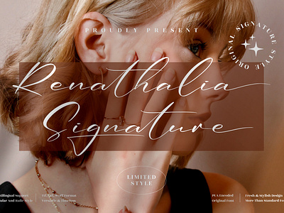 Renathalia Signature - Stylish Signature Font 3d animation app branding design graphic design icon illustration logo motion graphics typography ui ux vector