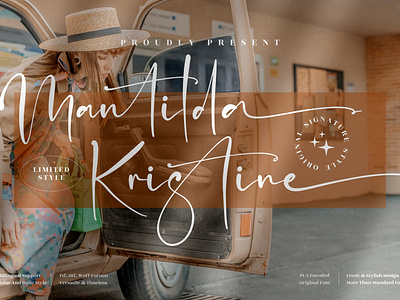 Mantilda Kristine - Stylish Signature Font