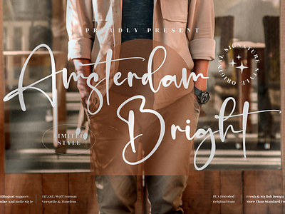 Amsterdam Bright - Stylish Signature Font