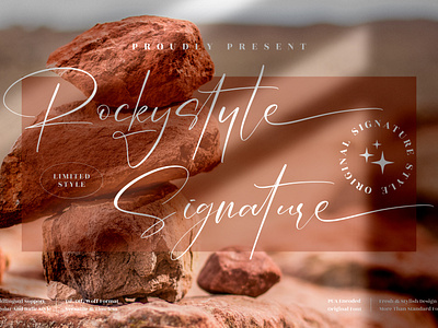 Rockystyle Signature - Stylish Signature Font 3d animation app branding design graphic design icon illustration logo motion graphics typography ui ux vector