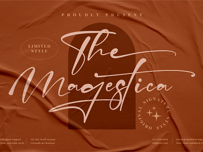 The Magestica - Stylish Signature Font 3d animation app branding design graphic design icon illustration logo motion graphics typography ui ux vector