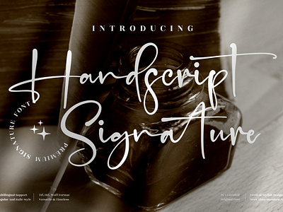 Handscript Signature - Stylish Signature Font