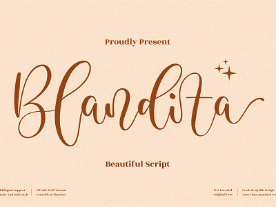 Blandita - Beautiful Script Font