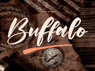 Buffalo - Modern Calligraphy Font 3d animation app branding design graphic design icon illustration logo motion graphics typography ui ux vector