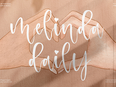 melinda daily - Beautiful Script Font