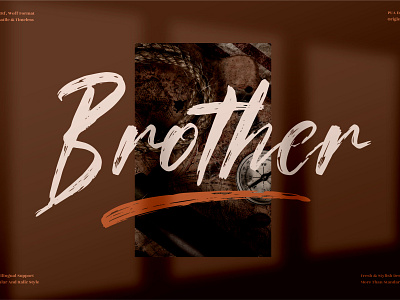 Brother - Handwritten Brush Font 3d animation app branding design graphic design icon illustration logo motion graphics typography ui ux vector