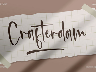 Crafterdam - Beautiful Handwritten Font