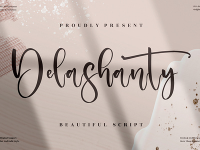 Delashanty - Beautiful Script Font