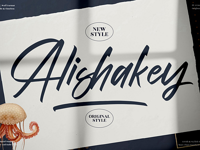 Alishakey - Modern Font 3d animation app branding design graphic design icon illustration logo motion graphics typography ui ux vector