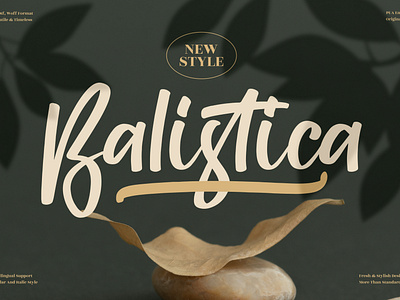 Balistica - Modern Handwritten Font 3d animation app branding design graphic design icon illustration logo motion graphics typography ui ux vector