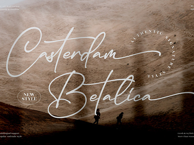 Casterdam Baletica - Stylish Signature Font