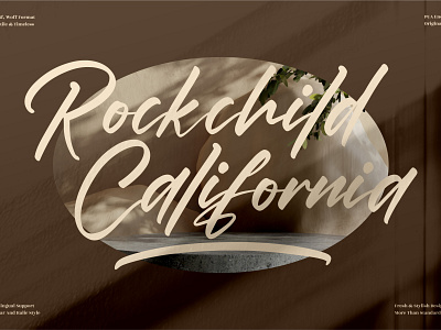 Rockchild California - Modern Calligraphy Font 3d animation app branding design graphic design icon illustration logo motion graphics typography ui ux vector