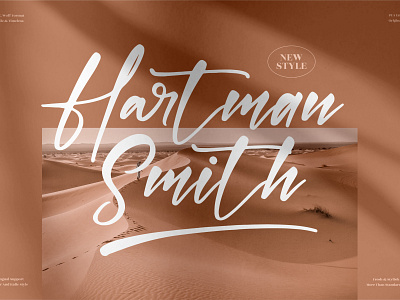 Hartman Smith - Handwritten Font 3d animation app branding design graphic design icon illustration logo motion graphics typography ui ux vector