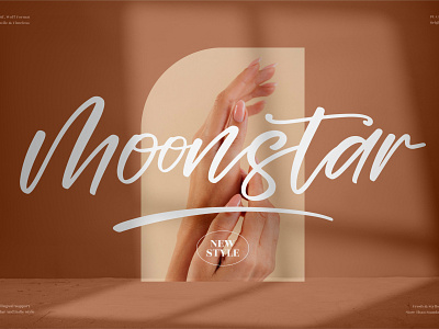 Moonstar - Handwritten Font 3d animation app branding design graphic design icon illustration logo motion graphics typography ui ux vector