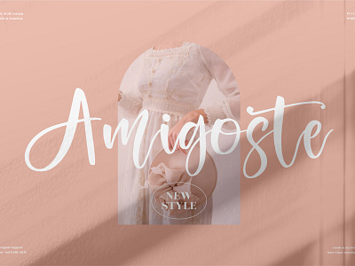 Amigoste - Beautiful Script Font app branding design icon illustration logo typography ui ux vector