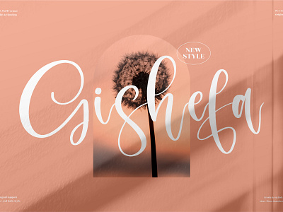 Gishefa - Beautiful Script Font 3d animation app branding design graphic design icon illustration logo motion graphics typography ui ux vector