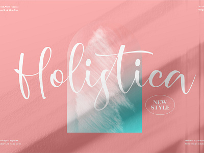 Holistica - Beautiful Script Font app branding design icon illustration logo typography ui ux vector