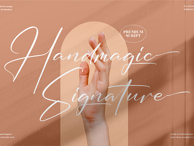 Handmagic Signature - Stylish Signature Font app branding design icon illustration logo typography ui ux vector