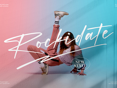 Rockidate - Stylish Signature Font