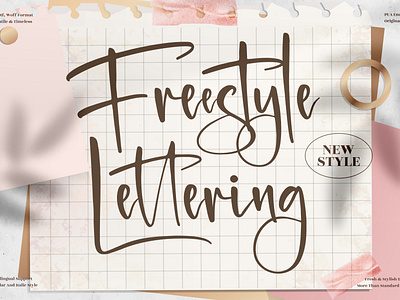 Freestyle Lettering - Beautiful Handwritten Font 3d animation app branding design graphic design icon illustration logo motion graphics typography ui ux vector