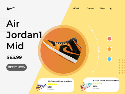 SHOES WEB UI DESIGN