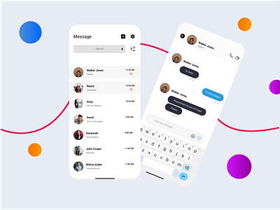 Message App uiux Design