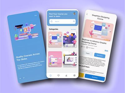 E-learning App ui
