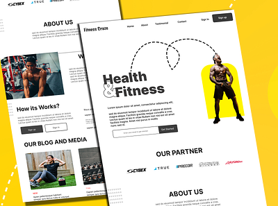 Fitness Web ui/ux Design adobe xd app design app ui app ux design figma fitness app fitness web ui uiux uiux design ux web design web ui website design