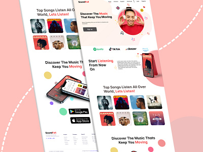 Music Web uiux Design